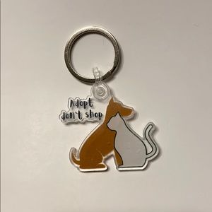 Adopt, Don’t Shop keychain